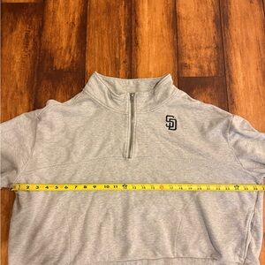 Women’s San Diego Padres Gray Quarter-Zip Sweatshirt